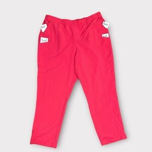 Spread Good Cheer Womans Size 2X Pink  Scrub Pants Pockets  Drawstring,‎ Medical